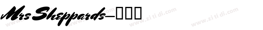 Mrs Sheppards字体转换